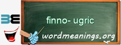 WordMeaning blackboard for finno-ugric